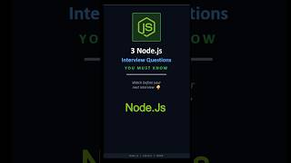 3 Node.js Interview Questions Most Devs Can't Answer ⚡