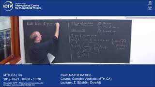 Complex Analysis (MTH-CA) Lecture 10 Update