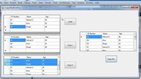 How to copy datas one gridview to another gridview