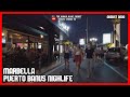 Puerto Banus NIGHTLIFE - Marbella | Night walk | Bars and Restaurants | MALAGA, Costa del Sol, Spain
