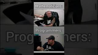 Programmer vs mathematicians mindset