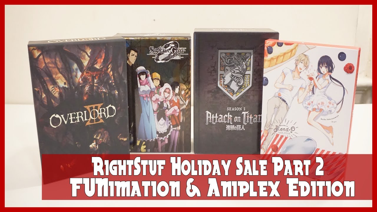 Rightstuf Holiday Sale Unboxing (Part.2) | Blend-S, Overlord Season 3, Steins;Gate 0 + More (2019)