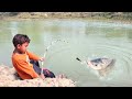 New Amazing Hook Fishing | Catch Fish by Fish Hook From River With Beautiful Nature
