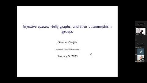 Damian Osajda: "Injective spaces, Helly graphs, and their automorphism groups"