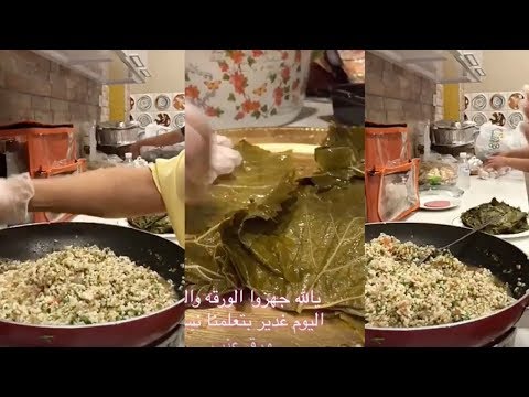 غدير السبتي تعلم بثينة الرئيسي ورق العنب