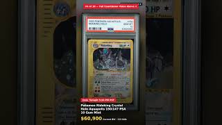 #4 - Ending Today - Link Below: Pokemon Nidoking Crystal Holo Aquapolis 150/147 PSA 10 Gem Mint…
