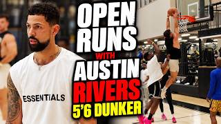 Austin Rivers Teamed Up With a BODYBUILDER Who Can HOOP - Open Pro Runs screenshot 1