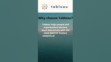 why chose tableau |  visual analytics | data visualization tool #tableau #shorts #ytshorts