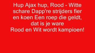 Video thumbnail of "Ajax clublied met songtekst"