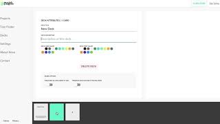 How can you create a New Card Deck on Nova? screenshot 3