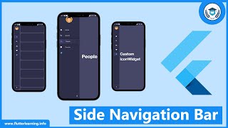 how to create a side drawer navigation bar with flutter