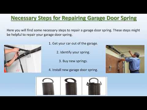The Importance of Spring Repair and Maintenance - YouTube