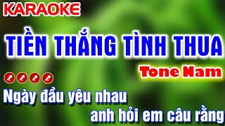 Tiền Thắng Tình Thua Karaoke Nhạc Sống Tone Nam ( Am ) - Tình Trần Organ