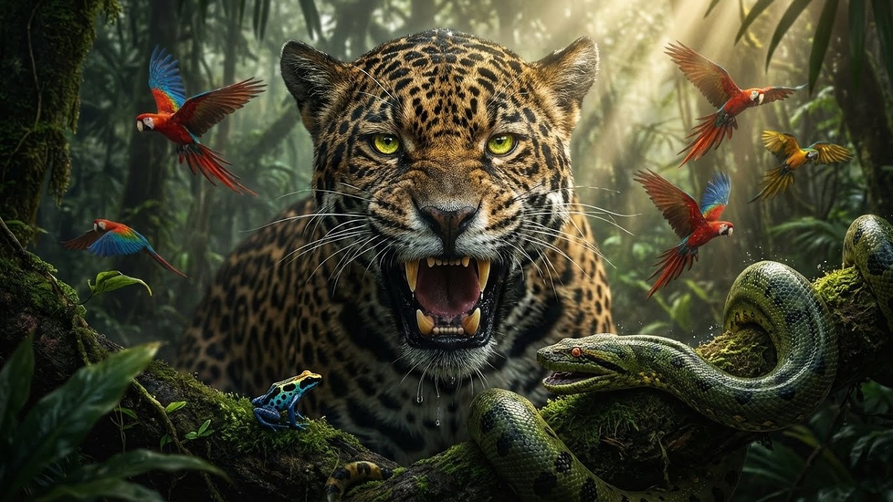 Animals of Amazon 4K - Animals That Call The Jungle Home | Amazon Rainforest |Amazon Relaxation Film