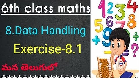 6th class maths in telugu//Chapter-8 Data Handling//Exercise-8.1//SSC syllubus