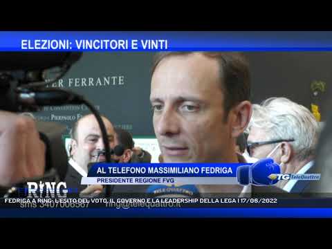 FEDRIGA A RING: L'ESITO DEL VOTO, IL GOVERNO E LA LEADERSHIP DELLA LEGA | 17/06/2022