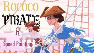 Rococo Pirate speed painting 로코코해적 스피드페인팅 [timelapse]