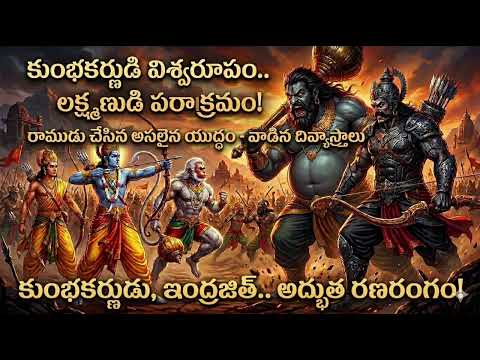 రాముడు చేసిన అసలైన యుద్ధం - వాడిన దివ్యాస్త్రాలు | కుంభకర్ణుడి విశ్వరూపం.. లక్ష్మణుడి పరాక్రమం!