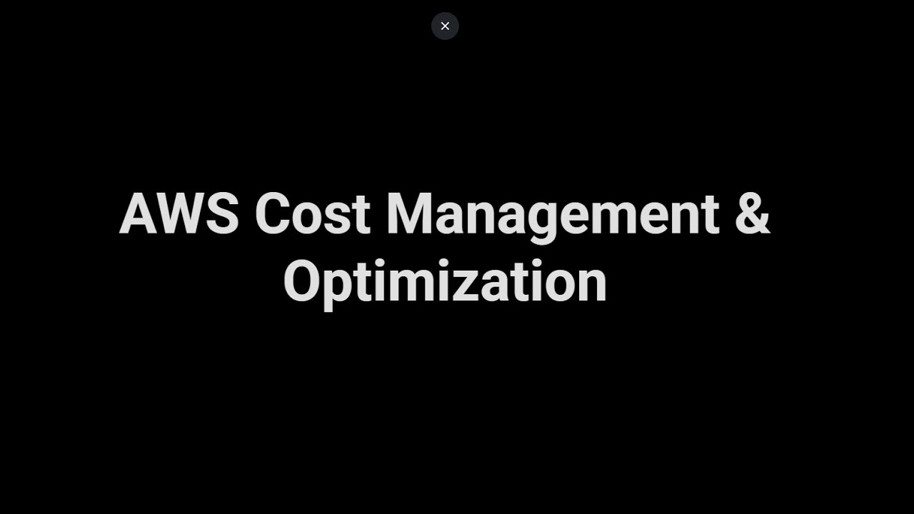 AWS Cost Management & Optimization: Master Your Cloud Spending