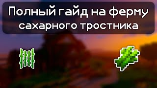 Гайд на постройку фермы Сахарного Тростника (Hypixel Skyblock)