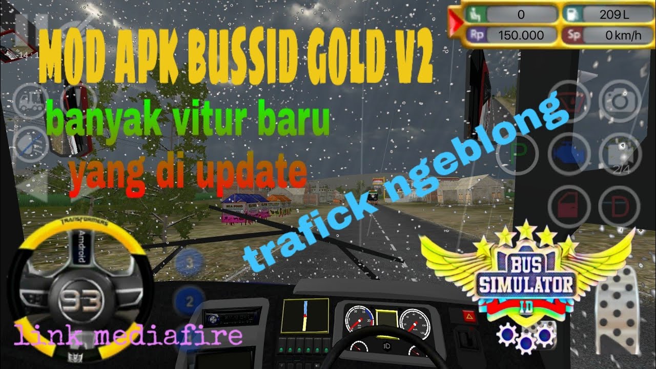 review mod apk bussid gold v2 traffick ngeblong link mediafire