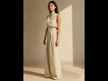 High Neck Top &amp; Wide Leg Trousers Set | Minimalist Summer Co-Ord