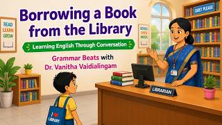 Borrowing a Book from the Library | English Conversation for Kids | 4th TN SCERT | Grammar Beats