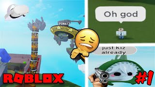 Roblox VR FUNNIEST MOMENTS 1 👉👈😳😳