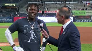 Jazz Chisholm Jr. interview after his first career walk-off | MLB Tonight