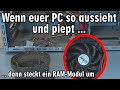 Wenn euer PC so aussieht und piept ... dann steckt einfach ein RAM-Modul um 🤨