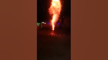 Slow motion Diwali cracker explosion.