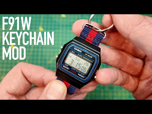時計 CHEAP CASIO ''CUSTOM KEYRING B How to turn your Casio Digital F91W into a keyring/keychain in 5