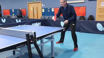 back hand drill with Mark Mitchell. Foot work, posture, stroke