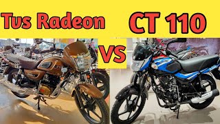 Bajaj CT110 vs TVS Radeon 110 special edition | which is best