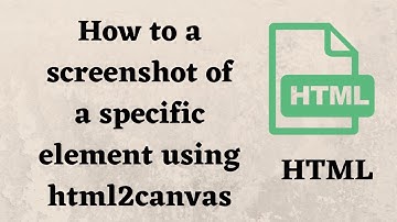 How to take a screenshot of element using html | Take a screenshot using html2canvas and Javascript