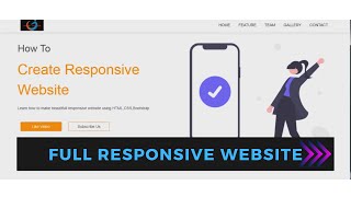 How to Make Complete Responsive Website Using Bootstrap/HTML/CSS
