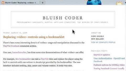 Open Web Video Demo #3 for Firefox 3.5