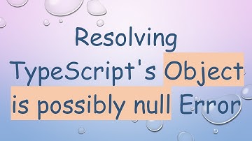 Resolving TypeScript