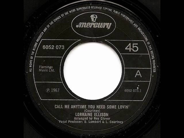 Lorraine Ellison - Call Me Anytime You Need Some Lovin'