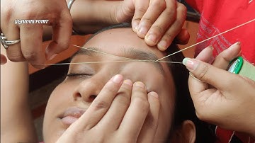 Eyebrow Threading Tutorial For Beginners | Perfect shape of eyebrow |Threading Step By Step #beauty