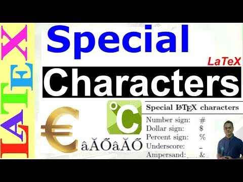 How to use Special Characters/Symbols in LaTeX (LaTeX: Tips/Solution-19)