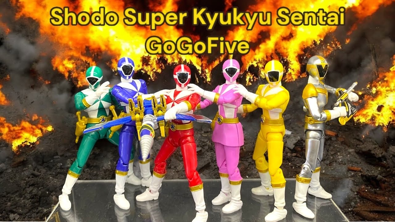Review Shodo Super Kyukyu Sentai GoGoFive! SHODO SUPER 救急戦隊ゴーゴーファイブ ...