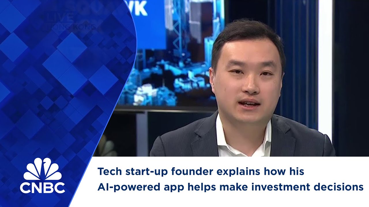 Tech start-up founder explains how his AI-powered app helps make investment  decisions