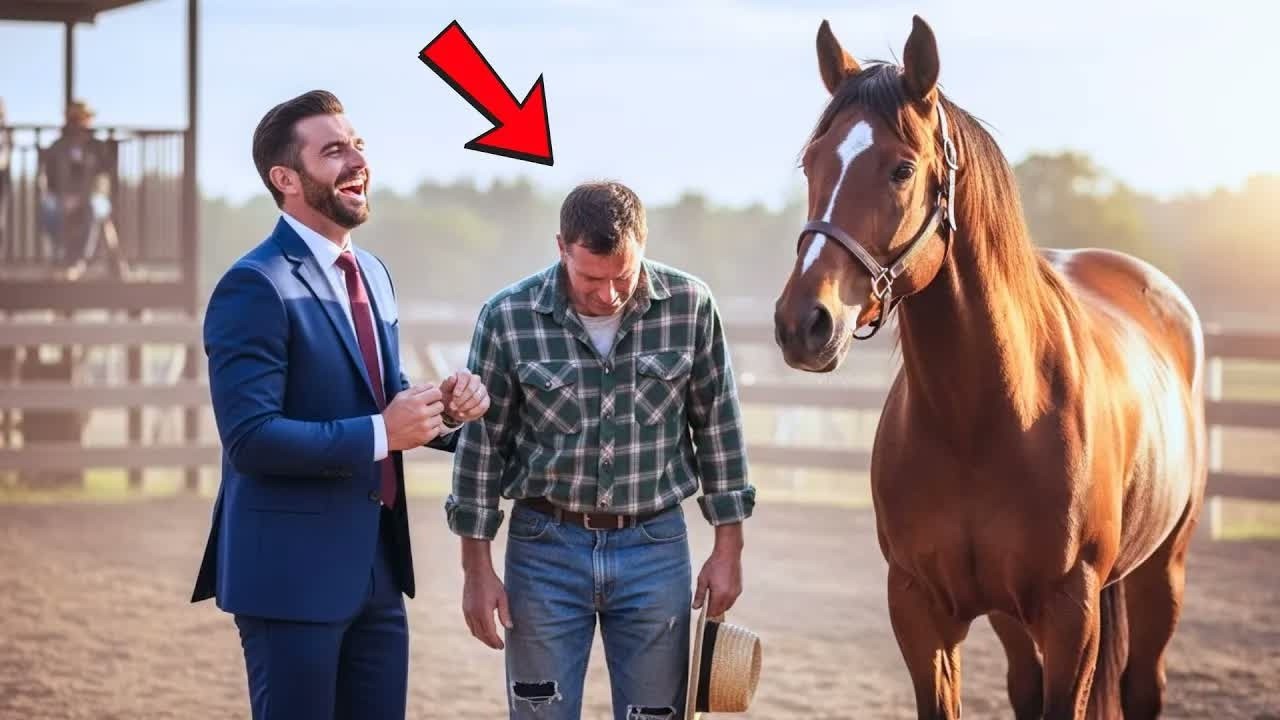MILIONÁRIO HUMILHA O CAMPONÊS NO LEILÃO… MAS O CAVALO FEZ ALGO QUE NINGUÉM ESPERAVA