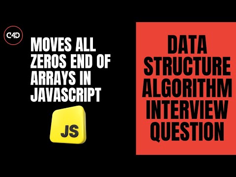 Move All Zeros to End in JavaScript ➡️0️⃣ | DSA Interview Question #7