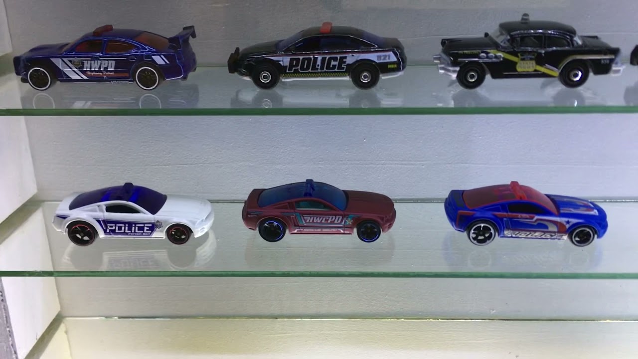 Hotwheels Polizei Display
