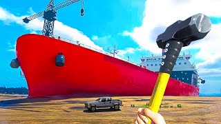 Scrapping the BIGGEST SHIP in Ship Graveyard Simulator 2!