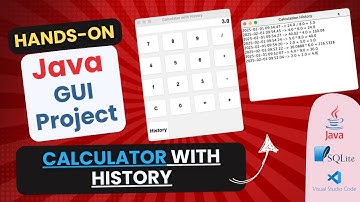 Java GUI Project with Database - Calculator with History | (Swing UI)