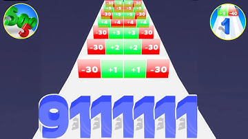 Number Master: Run and merge (9999) vs Number Run 3D / 2048 Number Gameplay New update level part #9