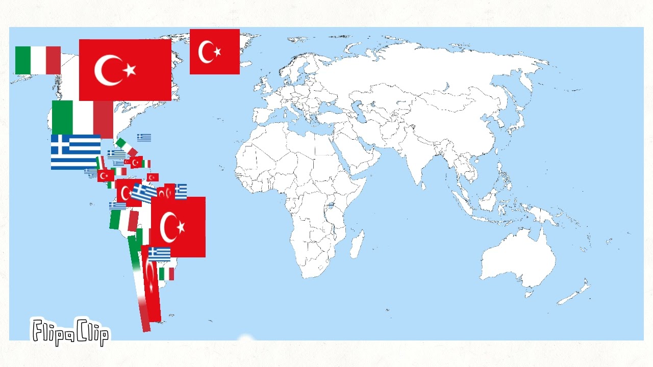 yakko world but every country is ltaly turkey Greece YouTube